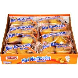 Bimbo Mini Mantecadas Vanilla (Club Pack) Mini Muffins, 8 twin packs, 17.64 oz