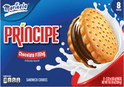 Marinela Principe Chocolate Filled Sandwich Cookies, 8 count, 17.76 oz
