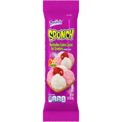 Marinela Sponch Coconut and Strawberry Marshmallow Cookies, 6 count, 3.17 oz