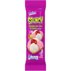 Marinela Sponch Coconut and Strawberry Marshmallow Cookies, 6 count, 3.17 oz