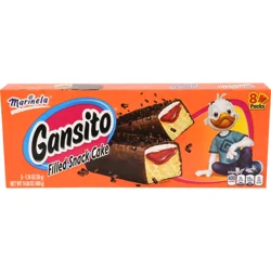 Marinela Gansito Chocolatey Filled Snack Cake, 8 packs, 14.08 oz
