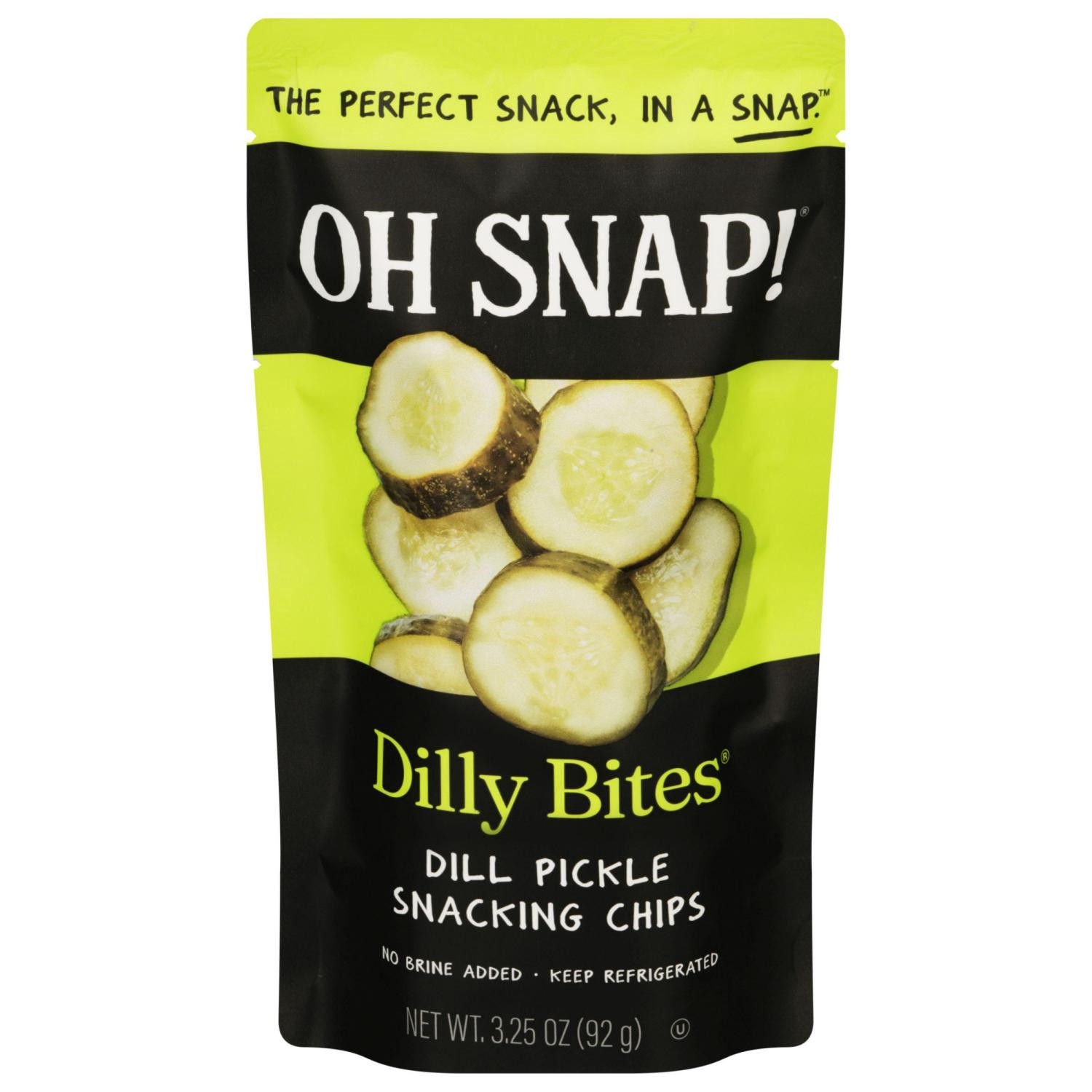 slide 1 of 2, Oh Snap! Dilly Bites Pickle, 3.25 Oz, 3.25 oz