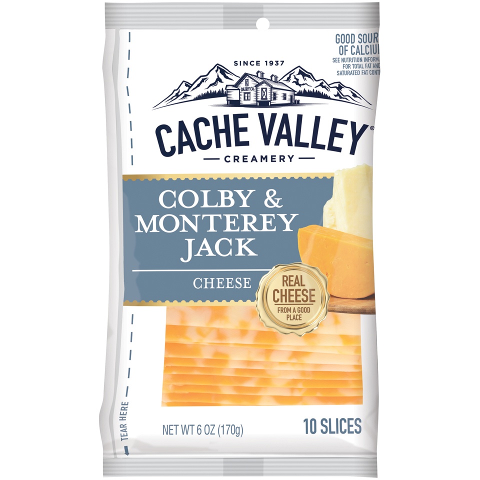 slide 2 of 3, Cache Valley Natural Colby Jack Cheese Slices, 6 oz