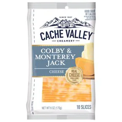 Cache Valley Creamery Colby Jack Slices, 6 oz