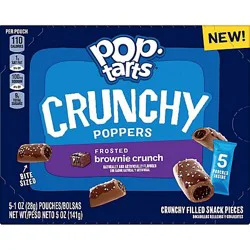 Kelloggs Pop Tarts Crunchy Poppers Frosted Brownie Crunch 5 Count 1 Oz - 5-1 OZ