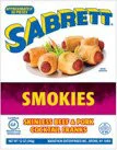 Sabrett Pork & Beef Skinless Cocktail Franks - 12 Oz