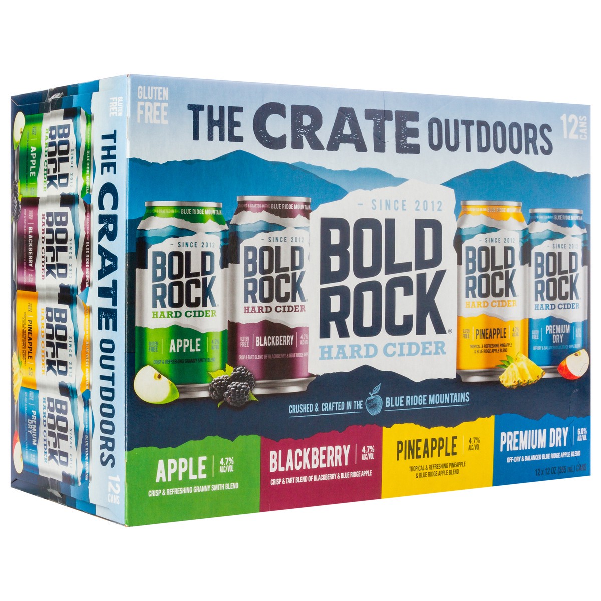 slide 7 of 9, Bold Rock Crate Outdoors Variety 12pk Can, 12 ct