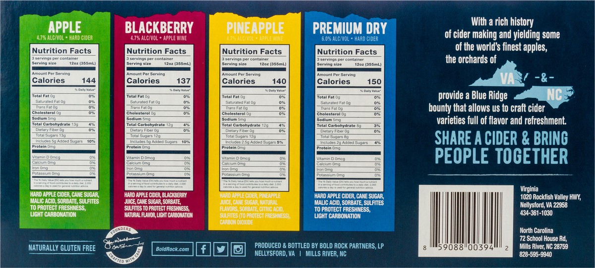 slide 9 of 9, Bold Rock Crate Outdoors Variety 12pk Can, 12 ct