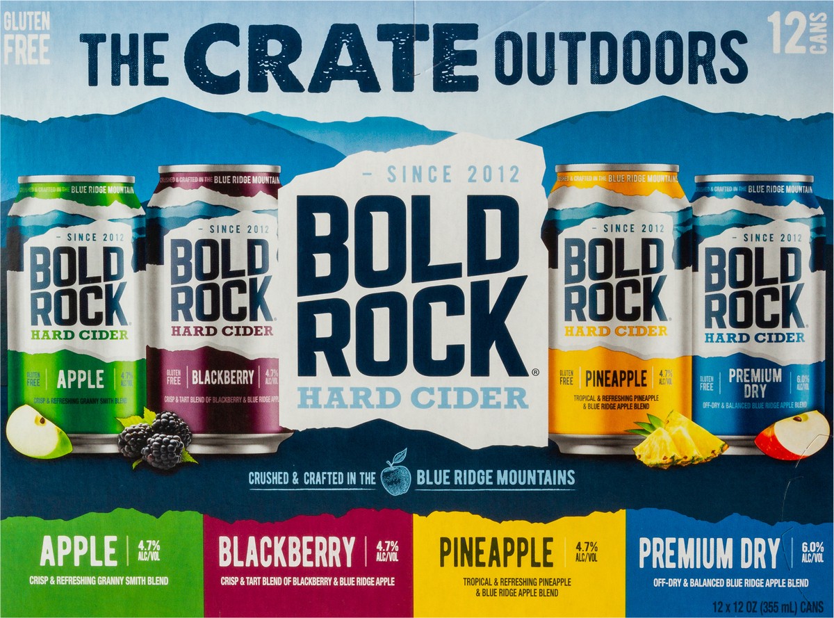 slide 5 of 9, Bold Rock Crate Outdoors Variety 12pk Can, 12 ct