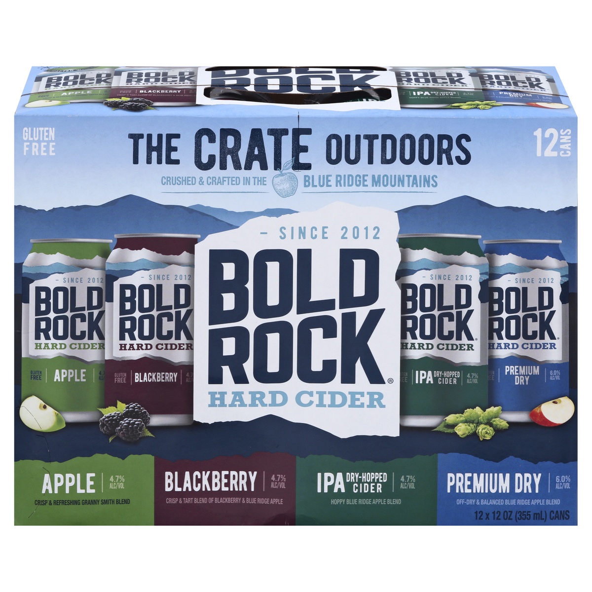 Bold Rock Hard Cider Bold Rock Variety Hard Cider 12 12 oz Cans 12 ct