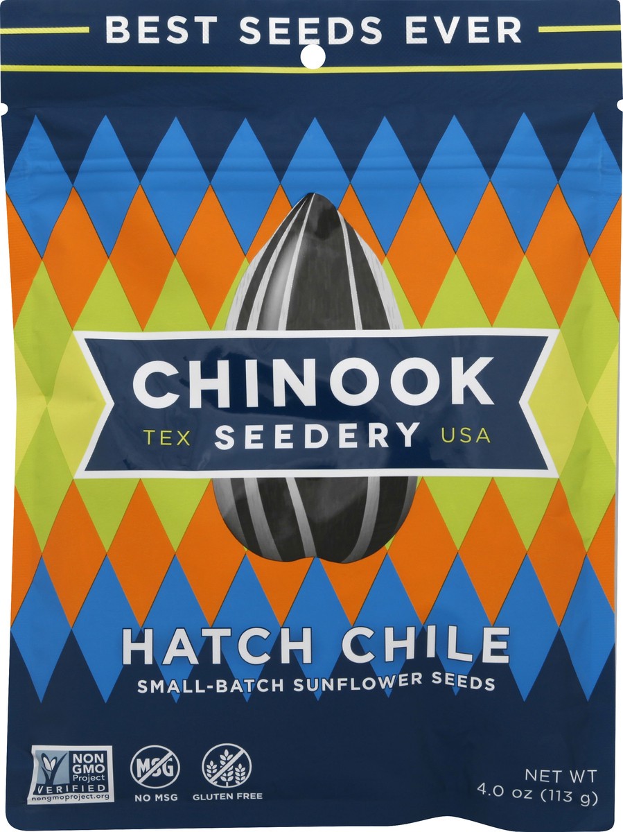slide 8 of 8, Chinook Seedery Sunflower Seeds Hatch Green Chile, 4.7 oz