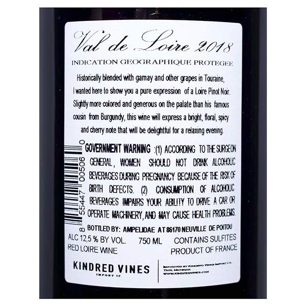 slide 5 of 5, Maison Idiart Loire Valley Pinot Noir Red, 750 ml