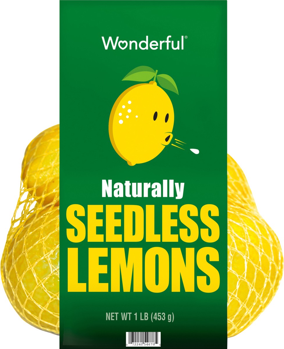 slide 3 of 3, Wonderful Seedless Lemons, 1 Pound Bag, 1 lb