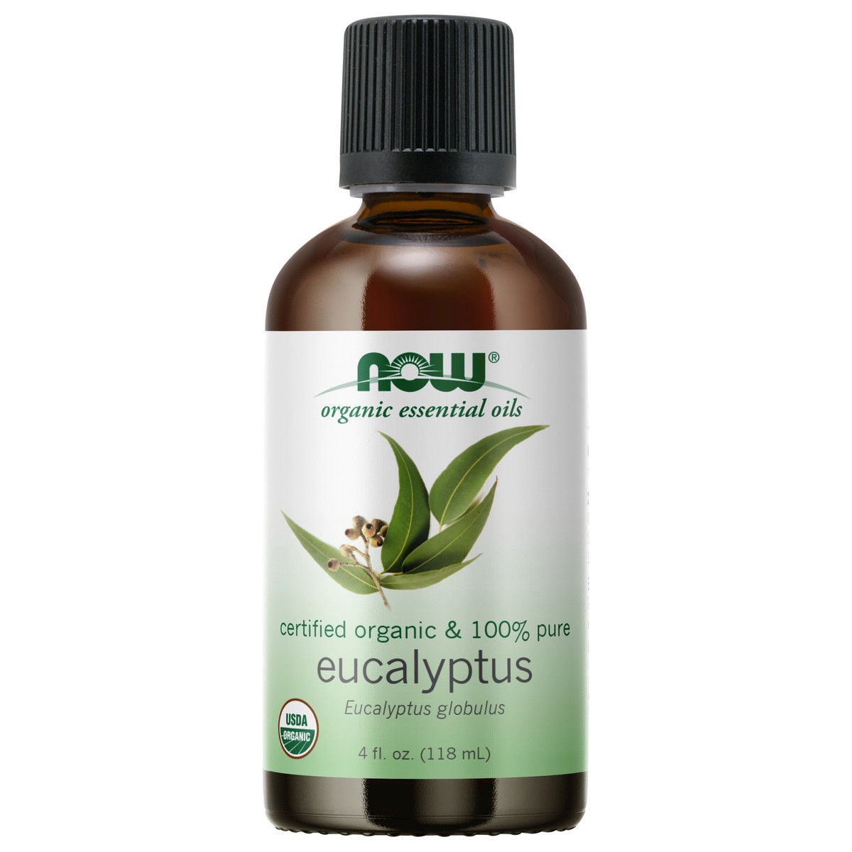 slide 1 of 3, NOW Eucalyptus Globulus Oil, Organic - 4 fl. oz., 4 oz