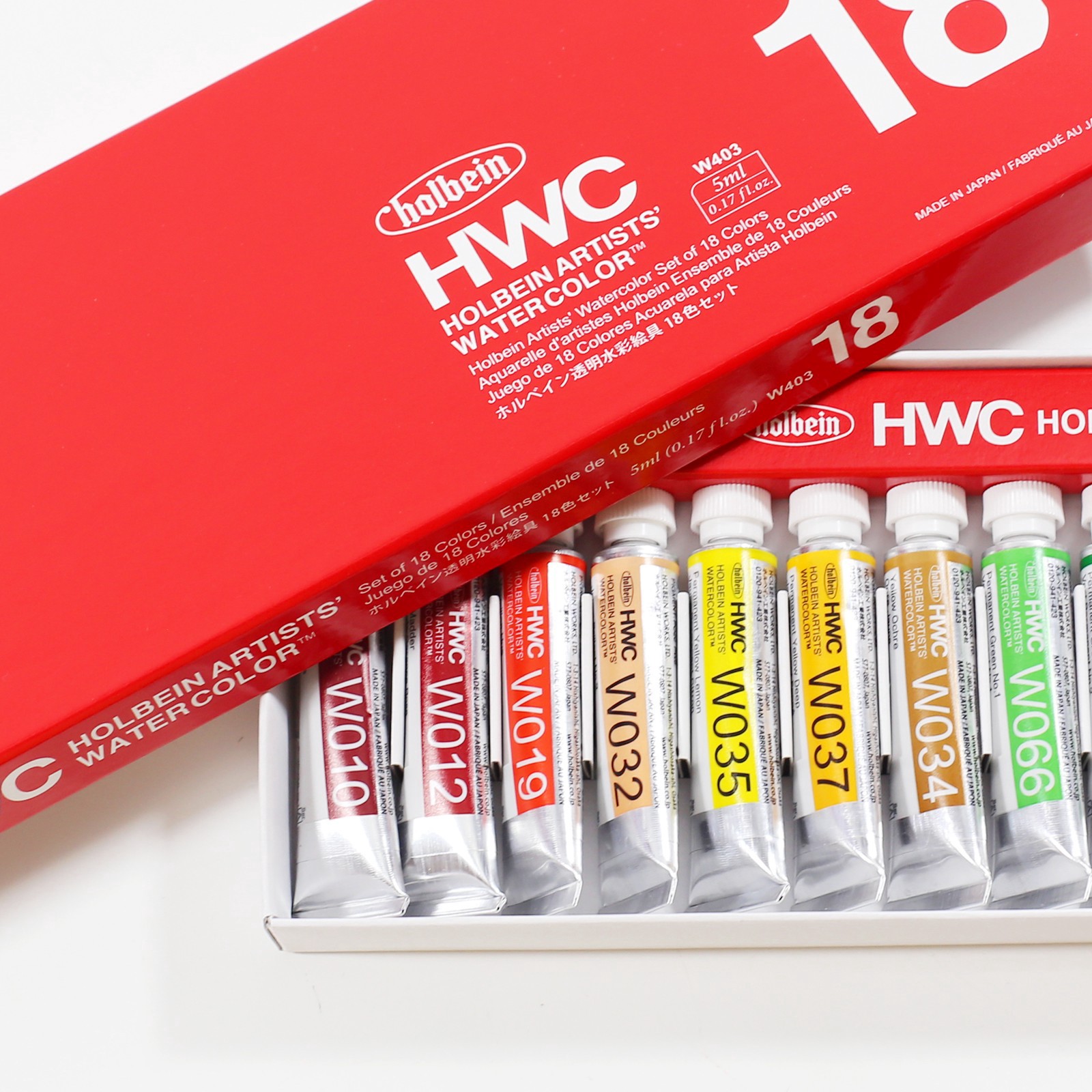 slide 4 of 4, Holbein 18 Color Artist's Watercolor Set, 0.17 fl oz