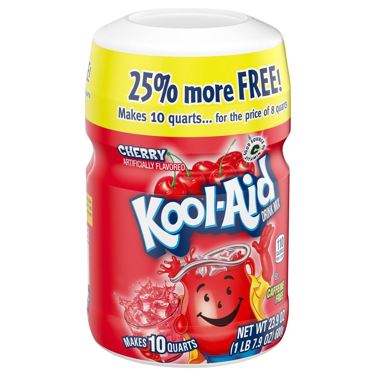 slide 6 of 9, Kool-Aid Sugar-Sweetened Cherry Artificially Flavored Powdered Soft Drink Mix- 23.9 oz, 23.9 oz