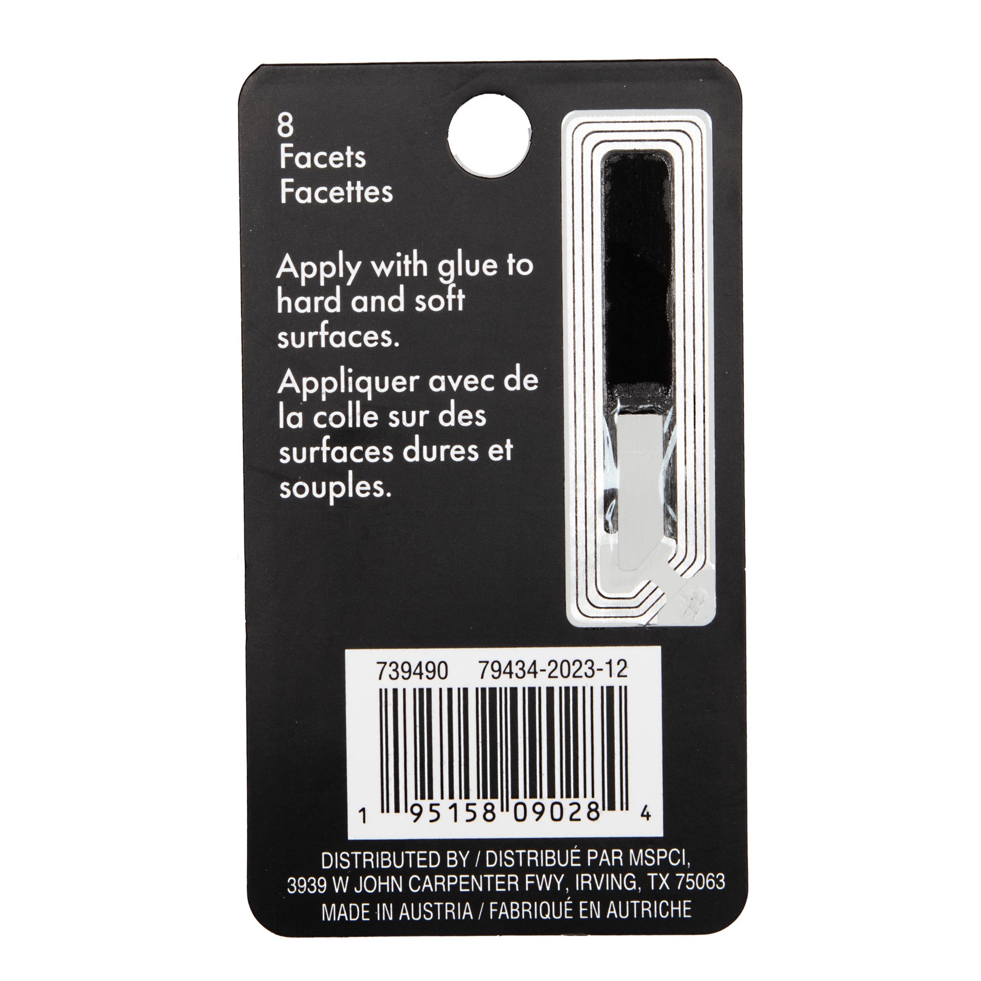 slide 6 of 6, 6.4mm Crystal Ab Kite Glue-On Austrian Crystals By Bead Landing, 10ct., 4 mm