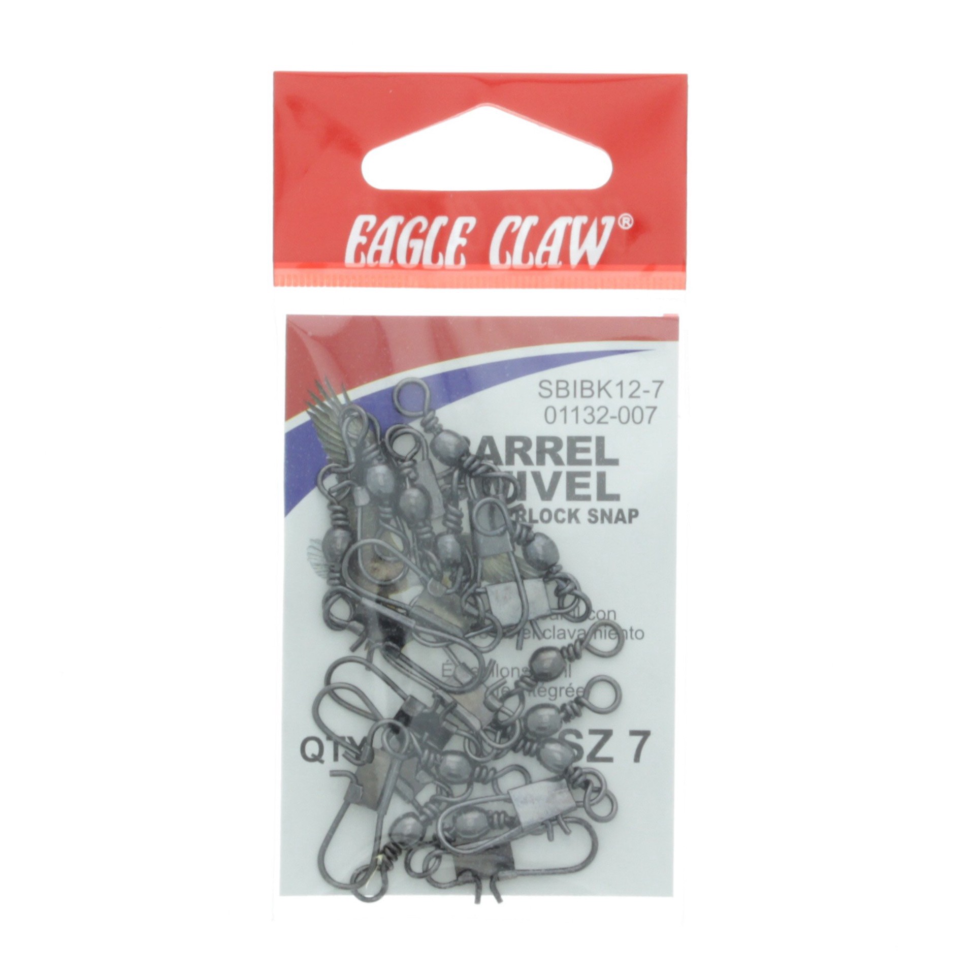 slide 1 of 1, Eagle Claw Black Interlock Snap Swivels, 1 ct