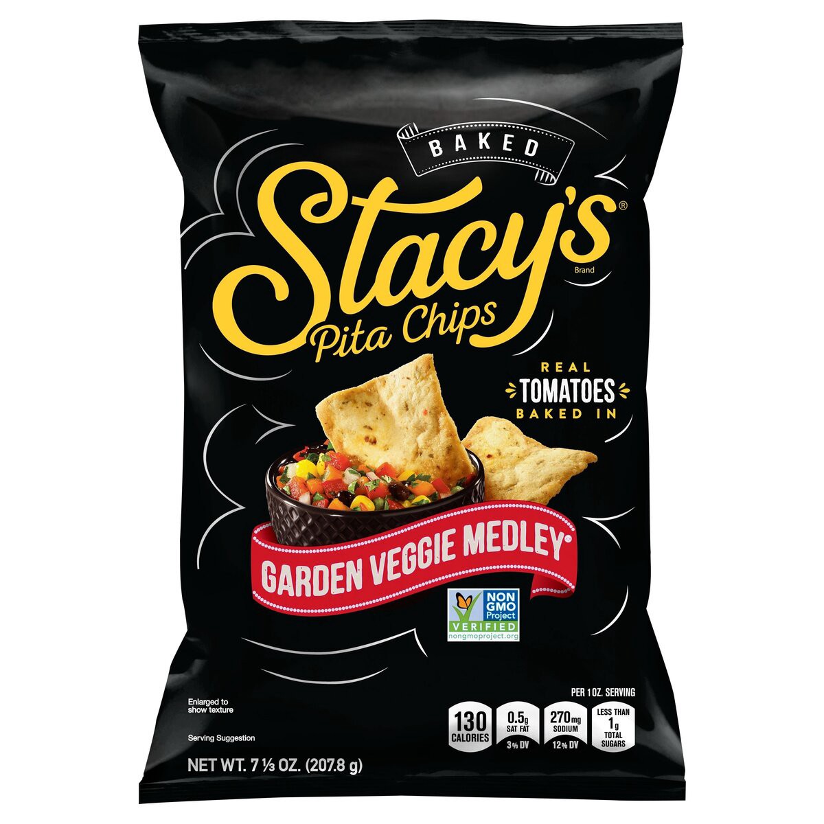 slide 1 of 6, Stacy's Pita Chips, Garden Veggie Medley - 7.33 oz, 7.33 oz