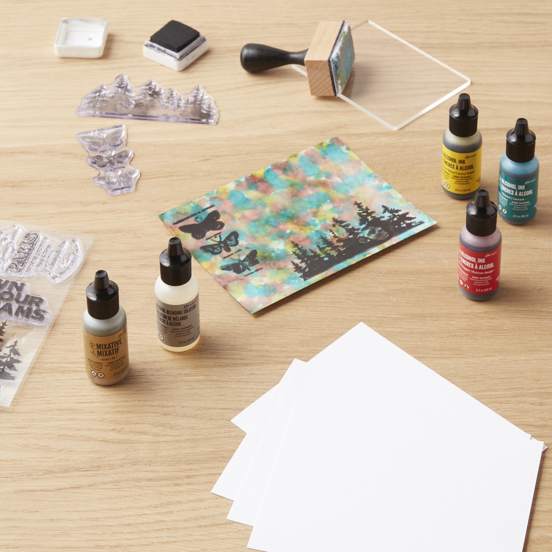 slide 4 of 6, Tim Holtz Alcohol Ink Kit, includes 29 ct