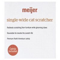 slide 5 of 9, Meijer Cat Scratcher With Catnip, Single Wide, 18 in, 1 CT      