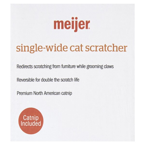 slide 2 of 9, Meijer Cat Scratcher With Catnip, Single Wide, 18 in, 1 CT      