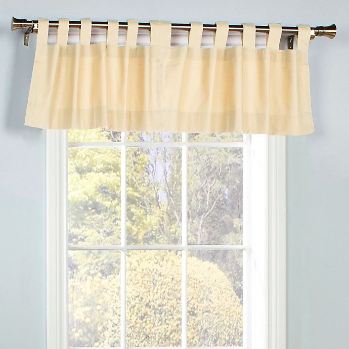 slide 1 of 1, Commonwealth Home Fashions Thermalogic Weathermate Tab Top Window Valance - Natural, 1 ct