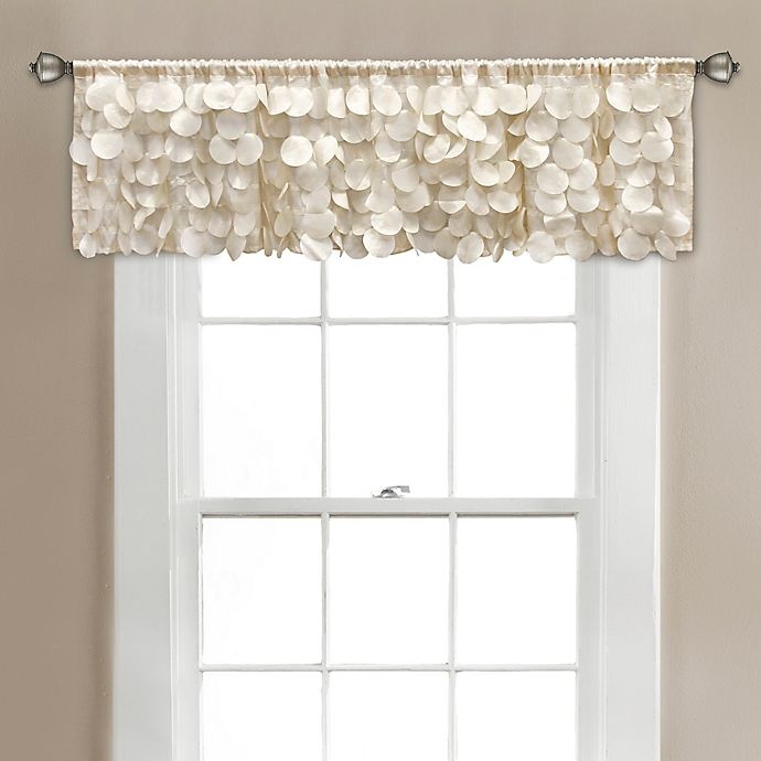 slide 1 of 1, Gigi Bath Window Curtain Valance - Ivory, 70 in x 14 in