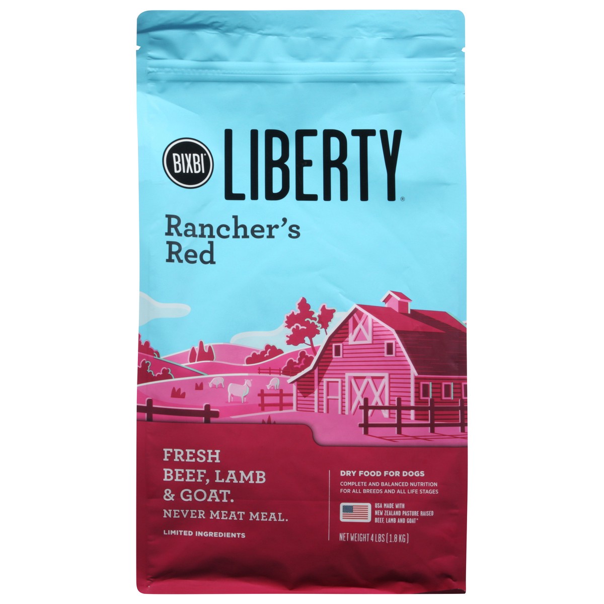 slide 6 of 10, Liberty Rancher's Red Dog Food 4 lb, 4 lb