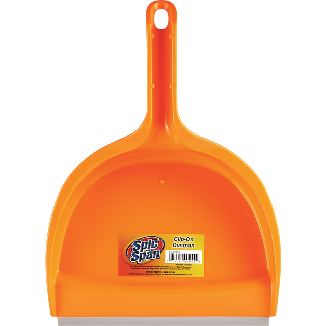 slide 1 of 1, S&S Spic & Span Clip On Dustpan With Rub, 1 ct