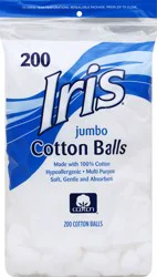 IRIS Cotton Balls 200 ea