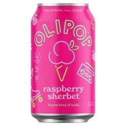 Olipop Prebiotic Soda - Raspberry Sherbet