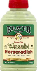 Beaver Brand Extra Hot! Wasabi Horseradish 12.5 oz