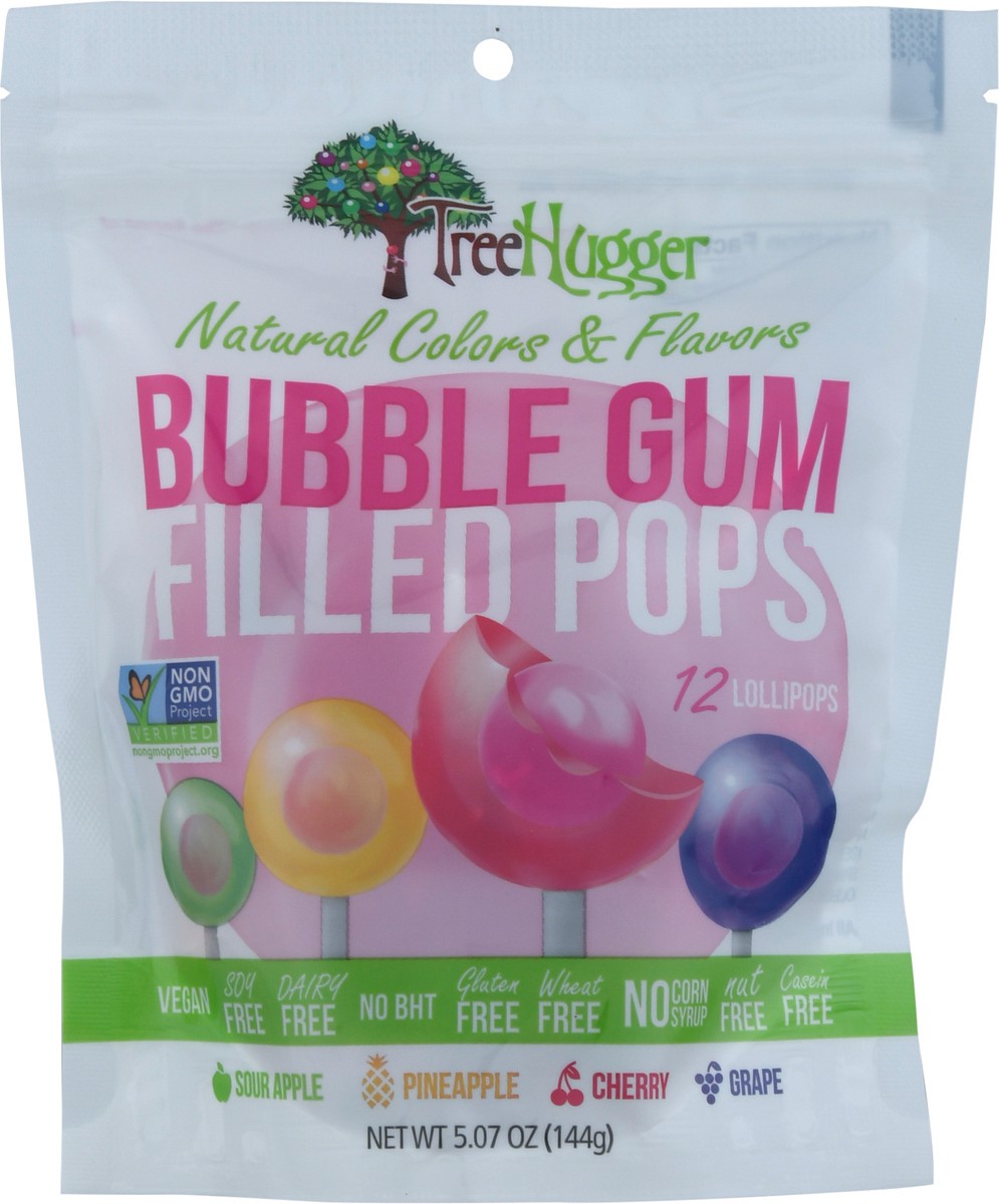 slide 3 of 9, Tree Hugger Assorted Gum Lollipops, 5 oz