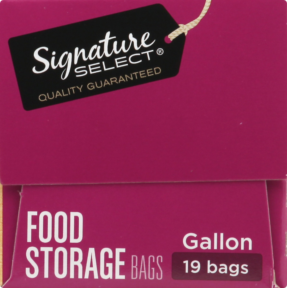 slide 5 of 9, Signature Select Food Storage Bags 19 ea, 19 ct