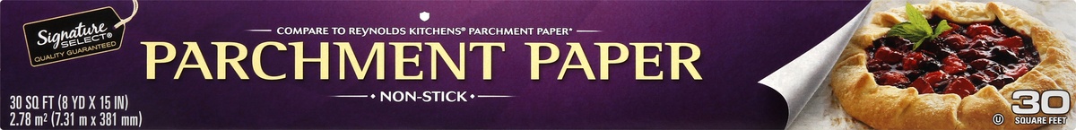 slide 9 of 9, Signature SELECT Paper Parchment Non Stick 30 Sq. Ft. - Each, 1 ct