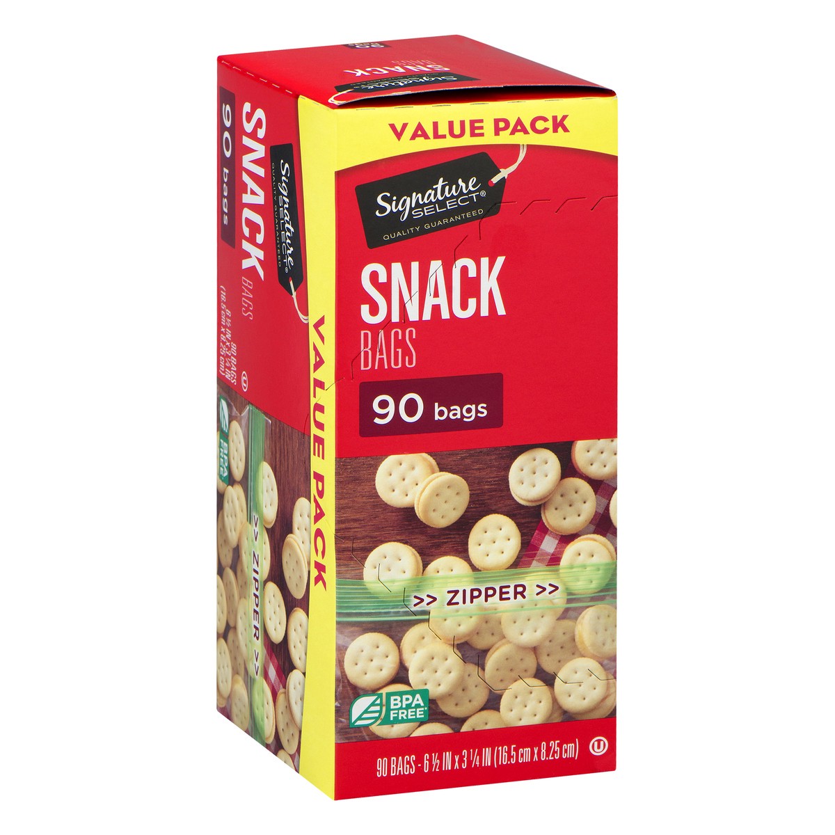 slide 6 of 9, Signature Select Bags Snack Resealable Value Pack, 90 ct