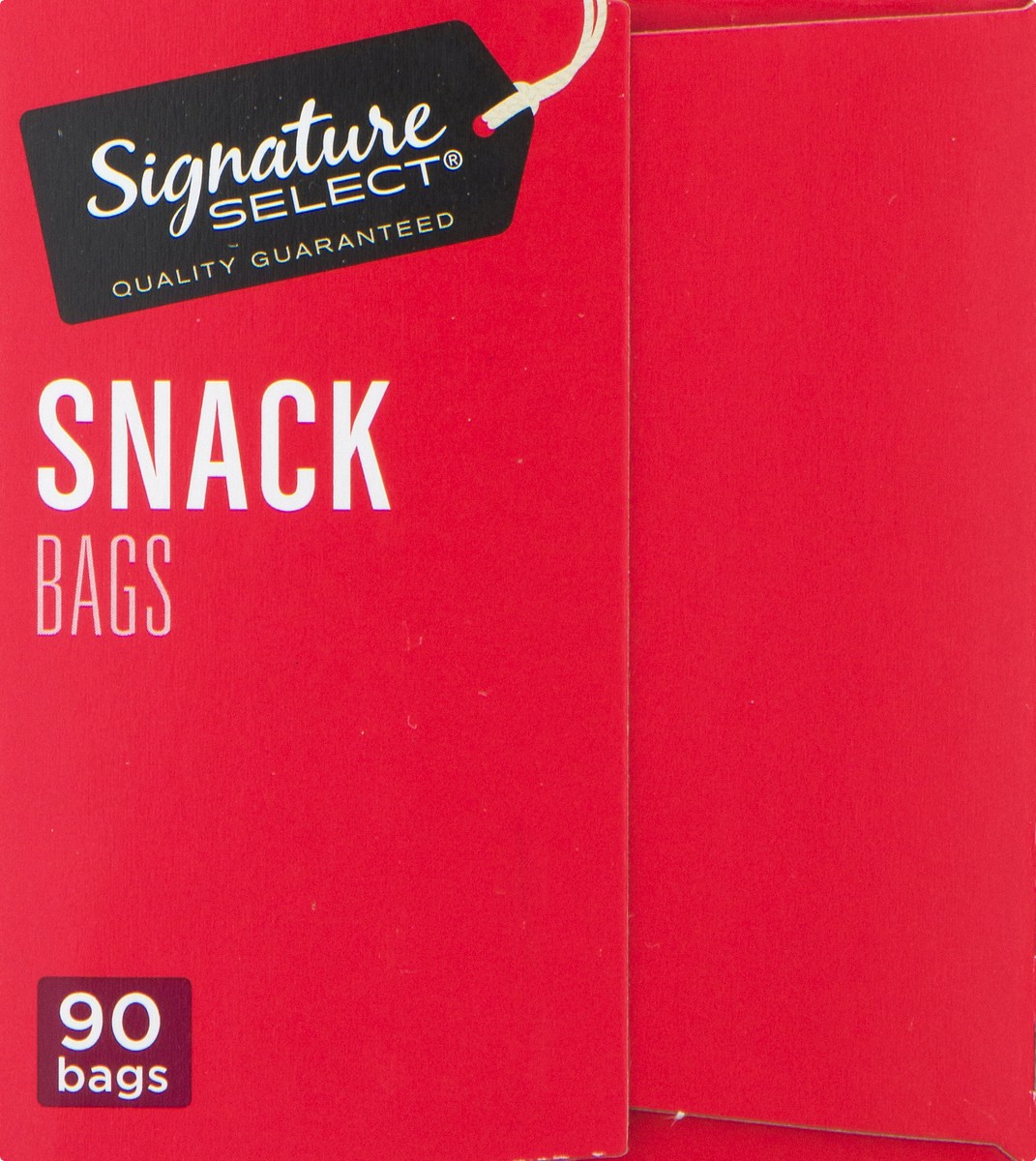 slide 5 of 9, Signature Select Bags Snack Resealable Value Pack, 90 ct