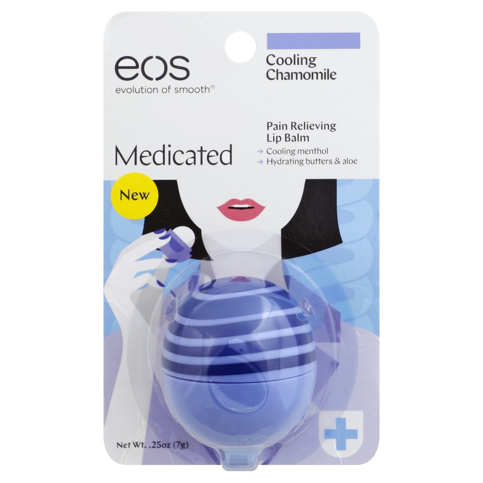 slide 1 of 2, eos Medicated Cooling Chamomile, 25 oz