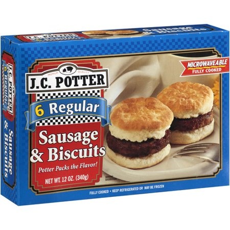 slide 1 of 1, J.C. Potter Sausage Biscuit, 12 oz