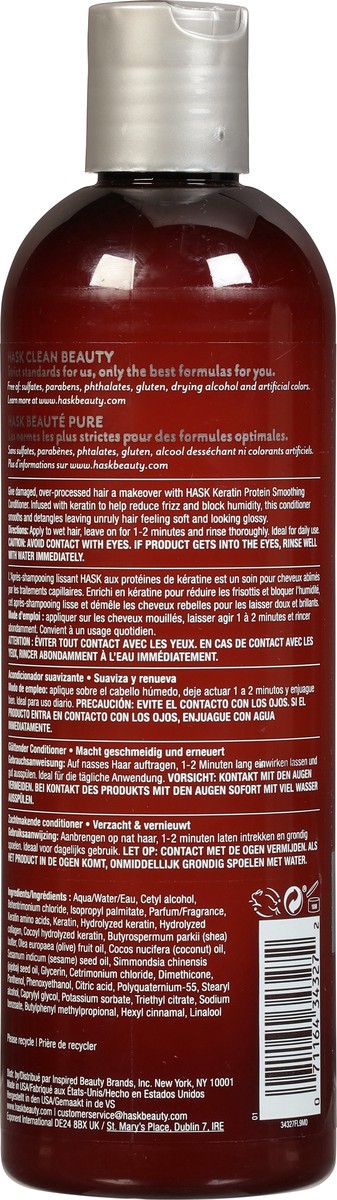 slide 4 of 9, Hask Keratin Smooth Smoothing Conditioner 12 fl oz, 12 fl oz