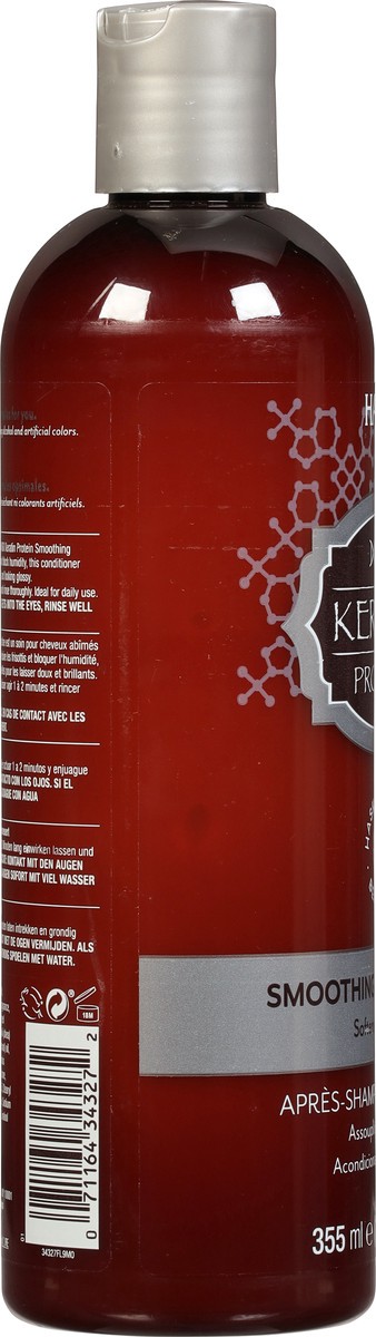 slide 6 of 9, Hask Keratin Smooth Smoothing Conditioner 12 fl oz, 12 fl oz