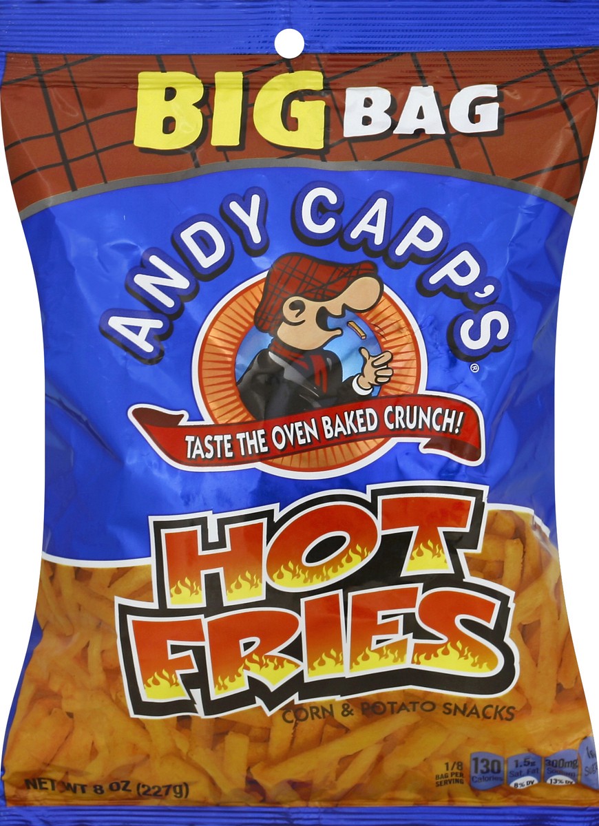 slide 2 of 6, Andy Capp's Big Bag Hot Fries, 8 oz, 8 oz