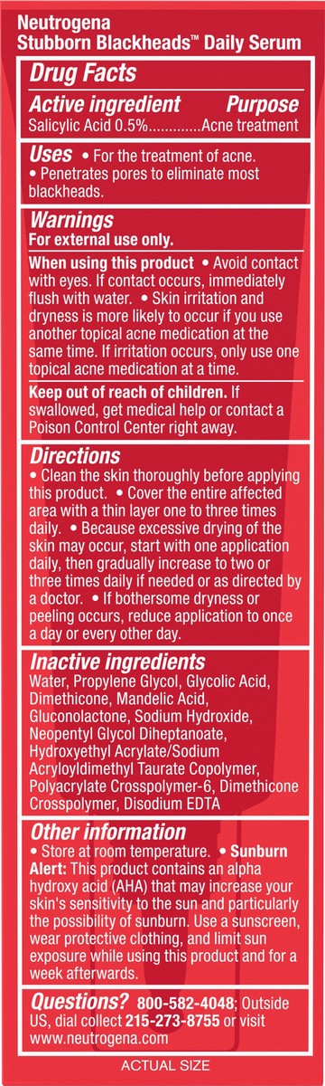 slide 2 of 8, Neutrogena Stubborn Blackheads Daily Acne Facial Serum, 1 fl. oz, 1 oz