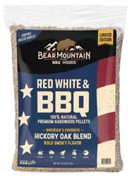 Bear Mountain Red White & BBQ Hardwood Pellets