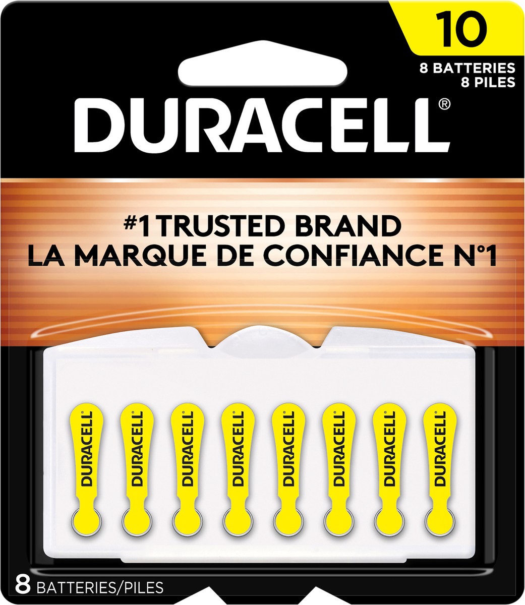 slide 3 of 4, Duracell Hearing Aid Battery, Size 10, 8 ct