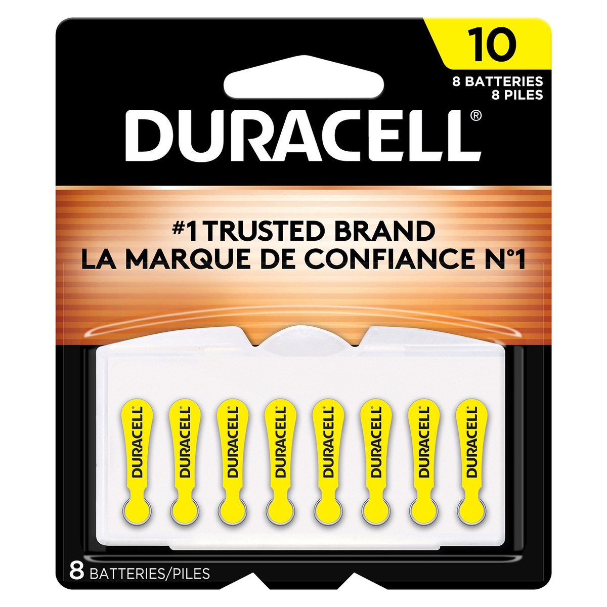 slide 1 of 4, Duracell Hearing Aid Battery, Size 10, 8 ct