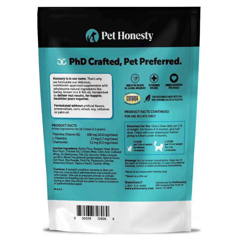 slide 3 of 9, Pet Honesty Calming Supplement for Cat Chicken Flavor - 3.7oz, 3.7 oz