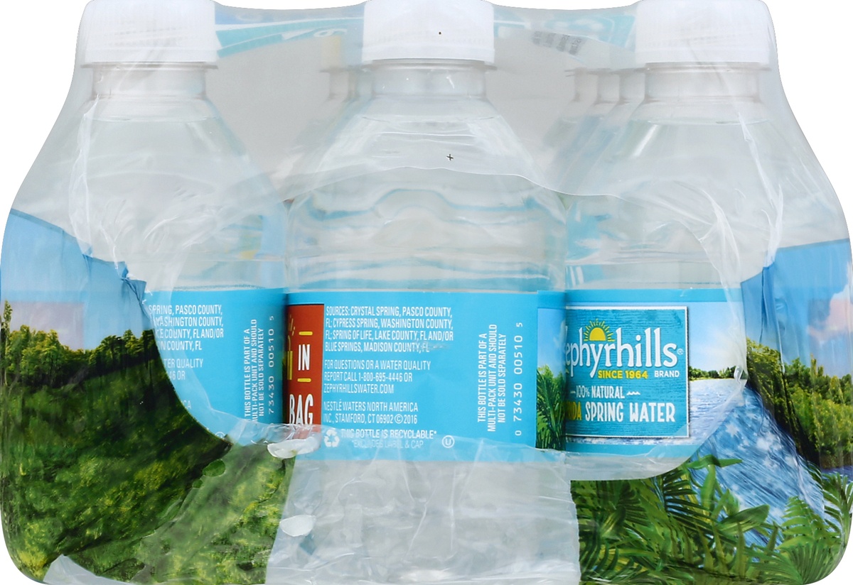 slide 3 of 4, Zephyrhills Brand 100% Natural Spring Water Mini Bottles, 12 ct; 8 fl oz