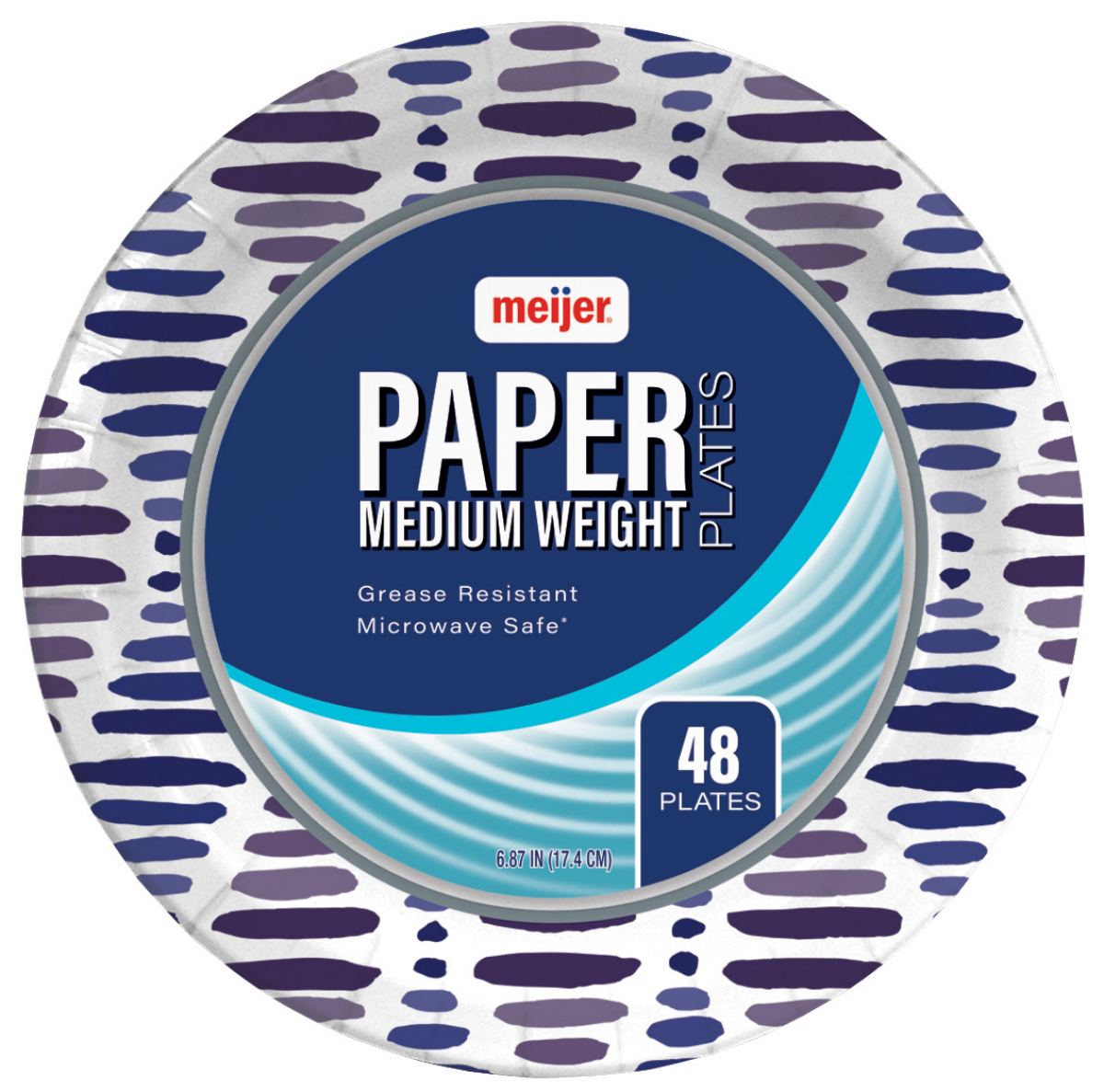 Meijer 67/8'' Paper Plates 48 ct Shipt